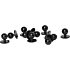 Stud buttons 10-pack