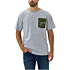 Relaxed fit heavyweight short-sleeve camo pocket graphic t-shirt