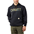 Loose fit midweight camo logo graphic sweatshirt