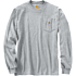 Loose fit heavyweight long-sleeve pocket t-shirt