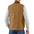 Relaxed fit firm duck insulated rib collar vest
