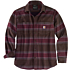 Rugged flex® relaxed fit midweight flannel fleece-lined shirt