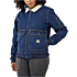 Rugged flex® relaxed fit denim sherpa-lined jacket