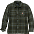 Rugged flex® loose fit midweight flannel long-sleeve plaid shirt