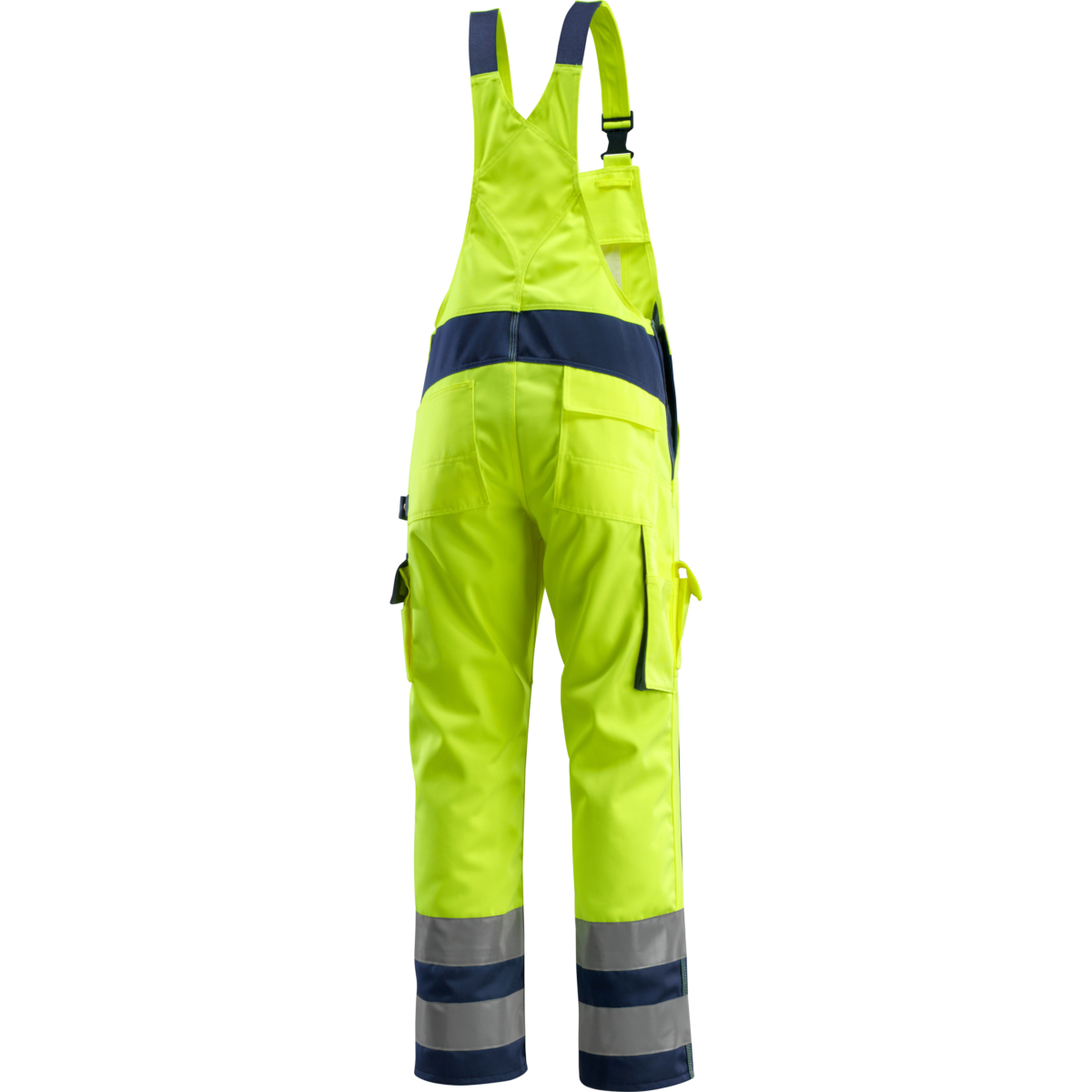 Hängselbyxor med knäfickor