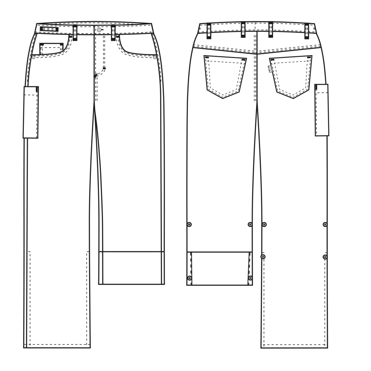 Jeans, klassisk pasform, 82 CM - 245 G/M², Super Cool