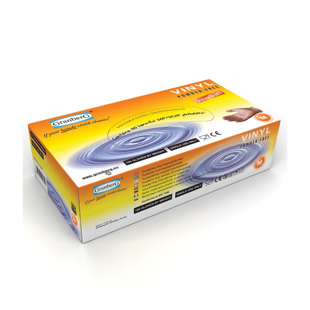 Engångshandskar UltraSoft, 100 box / 10 Pak