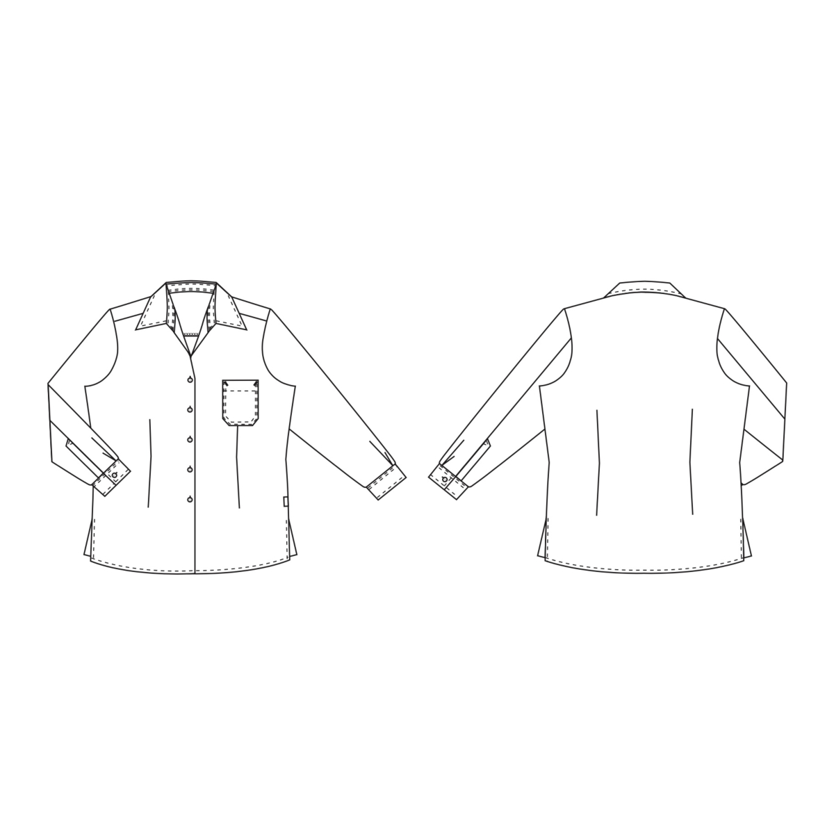 Damskjorta - lång ärm