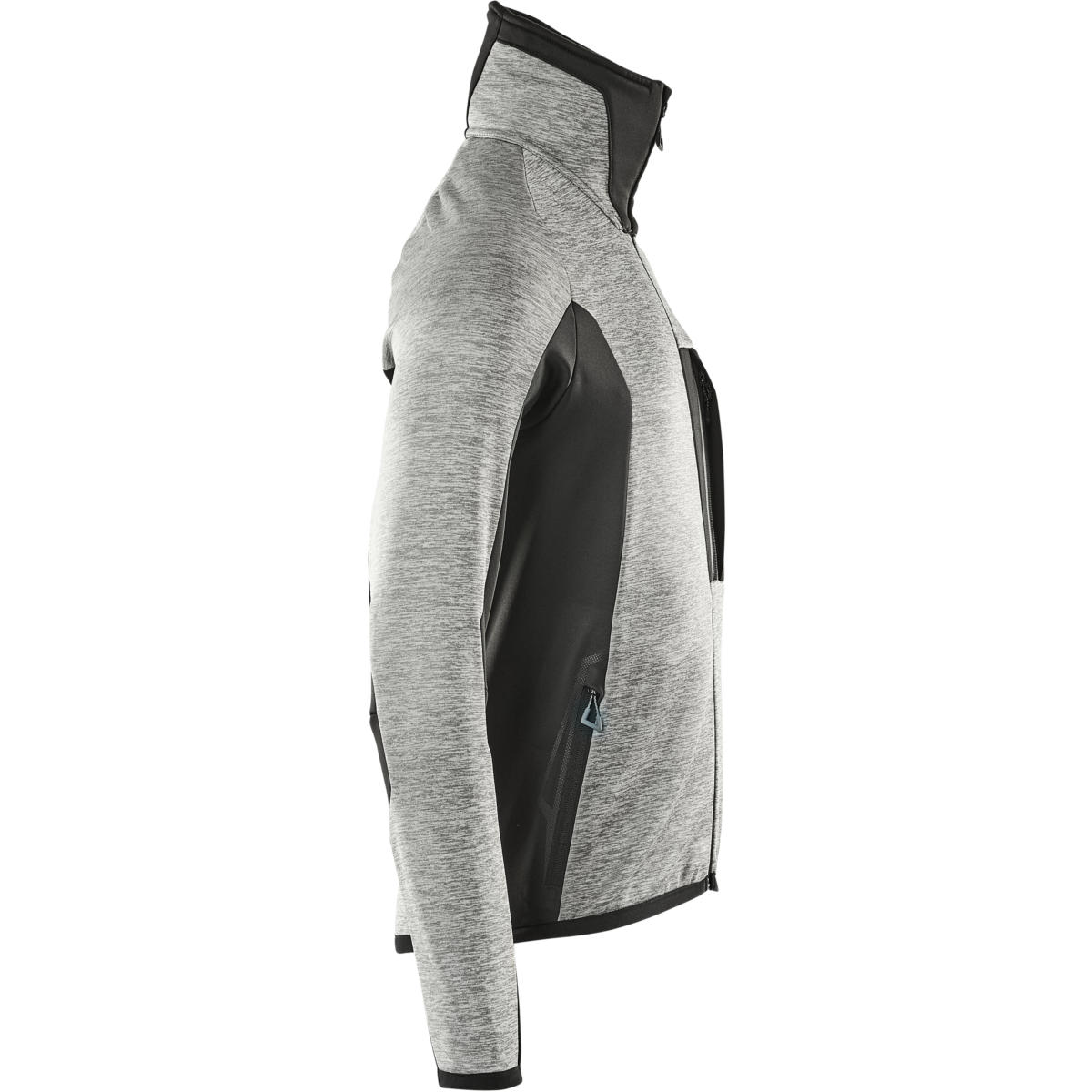 Fleecetröja med blixtlås