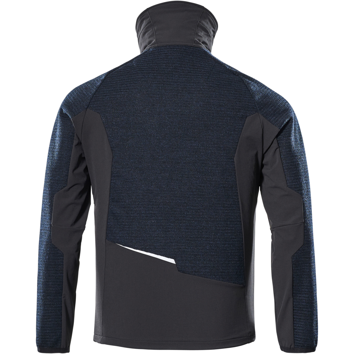 Stickad jacka med blixtlås