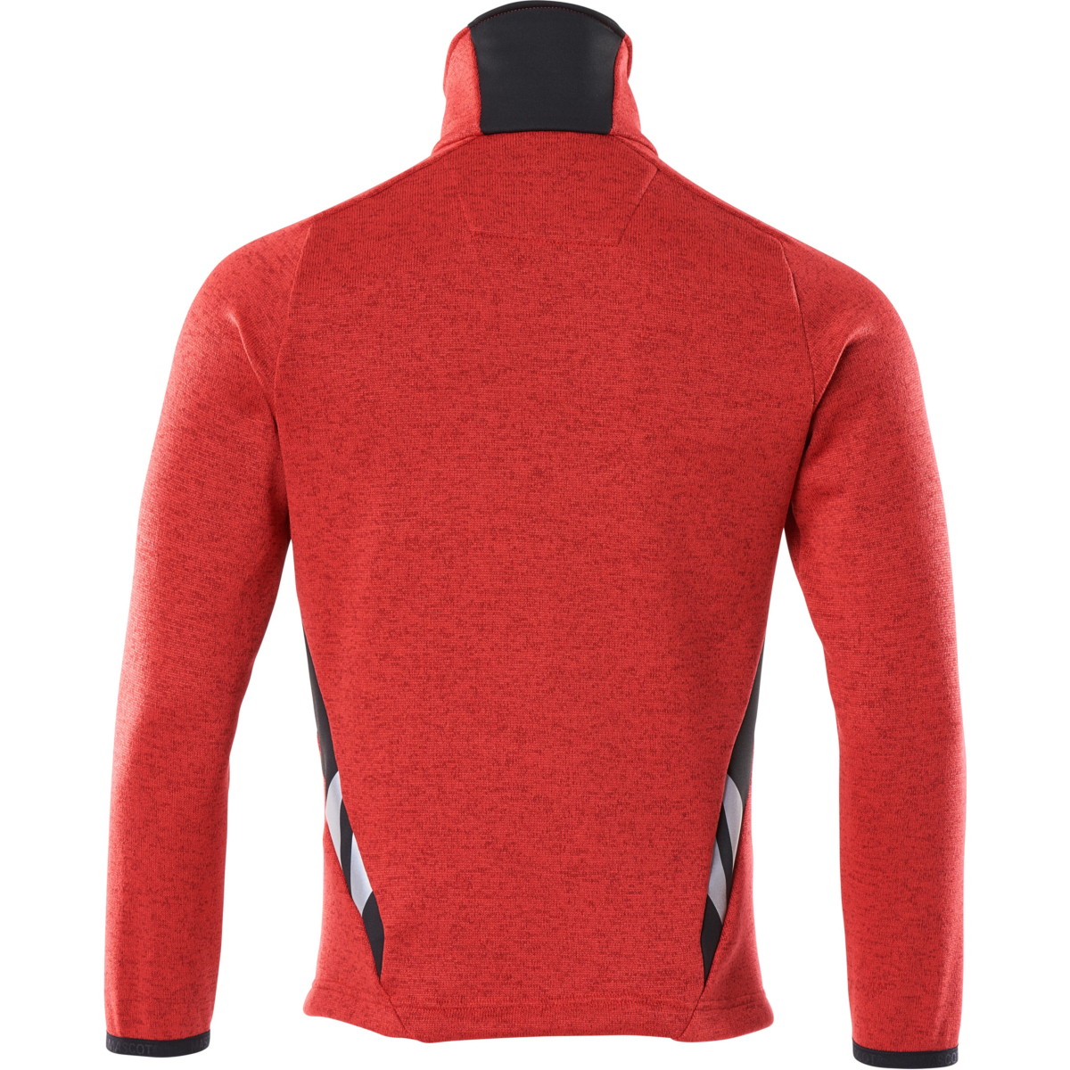 Stickad tröja med blixtlås