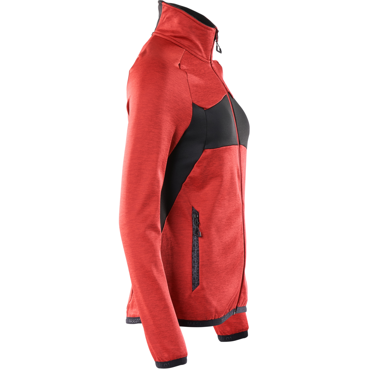  Fleecetröja med blixtlås