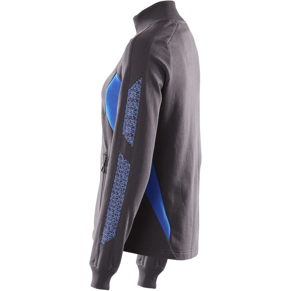 Sweatshirt med blixtlås