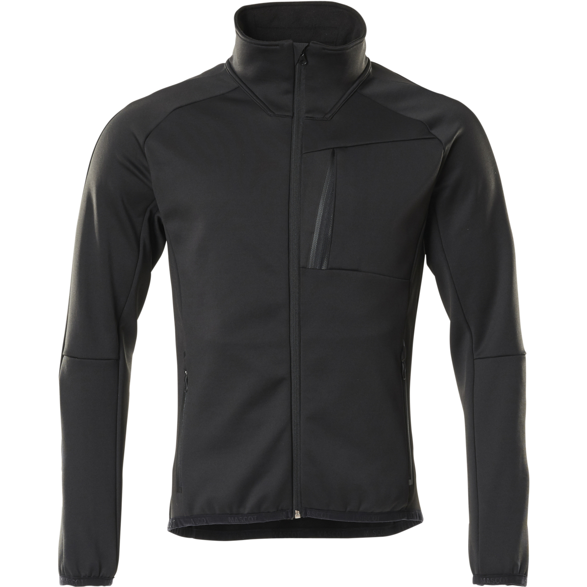 Fleecetröja med blixtlås