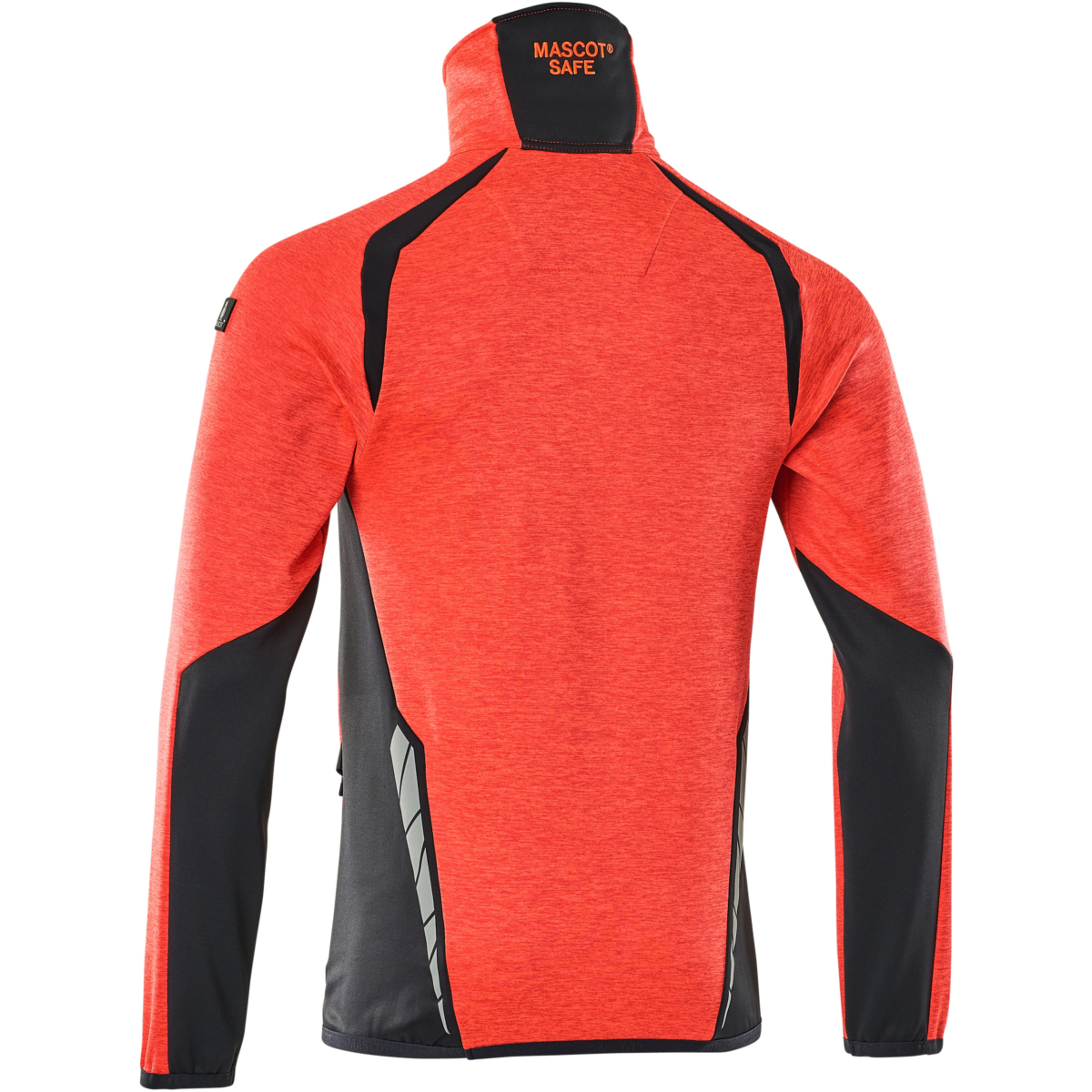 Fleecetröja med kort blixtlås