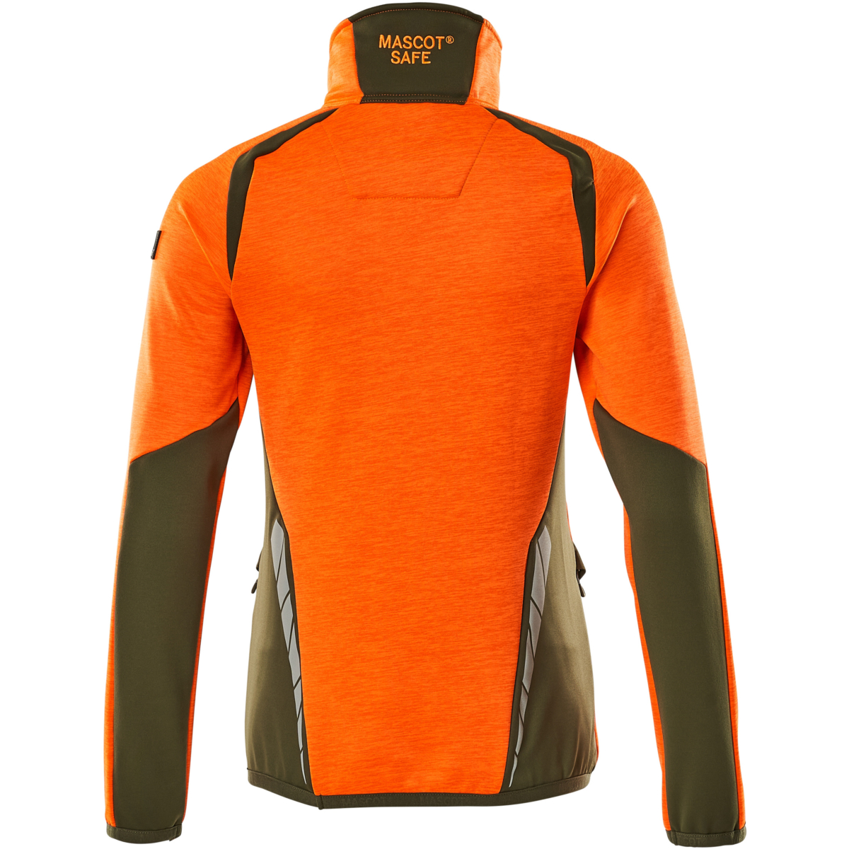 Fleecetröja med kort blixtlås