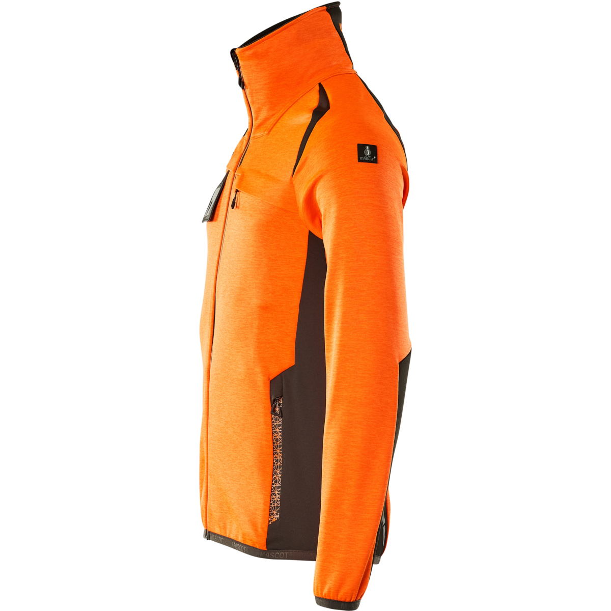 Fleecetröja med blixtlås