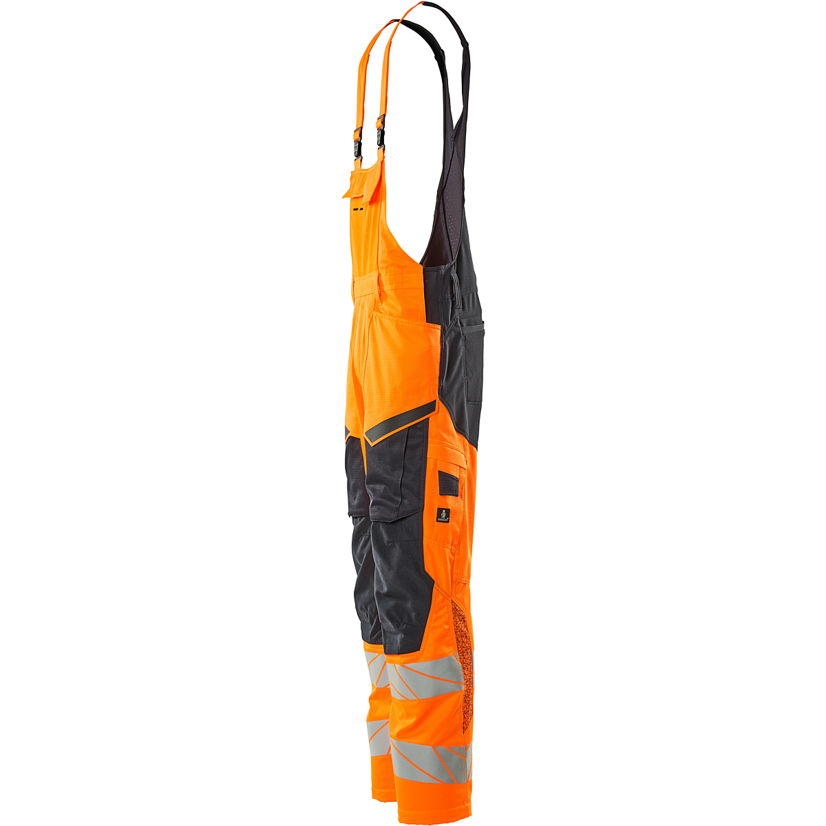 Hängselbyxor med knäfickor