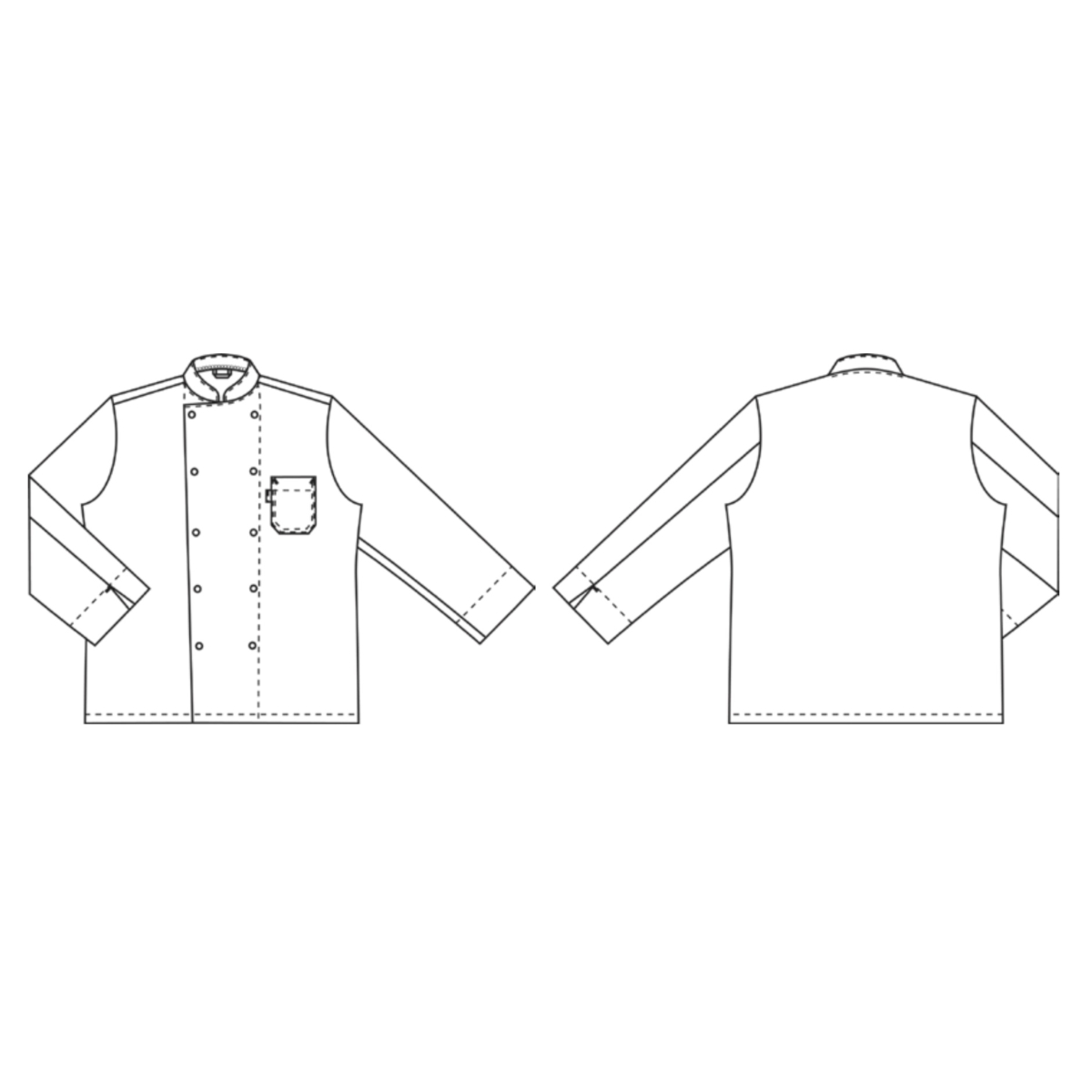 Unisex-kockjacka, Delight Bomull