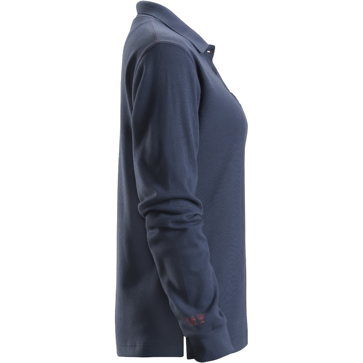 Långärmad pikétröja, dam