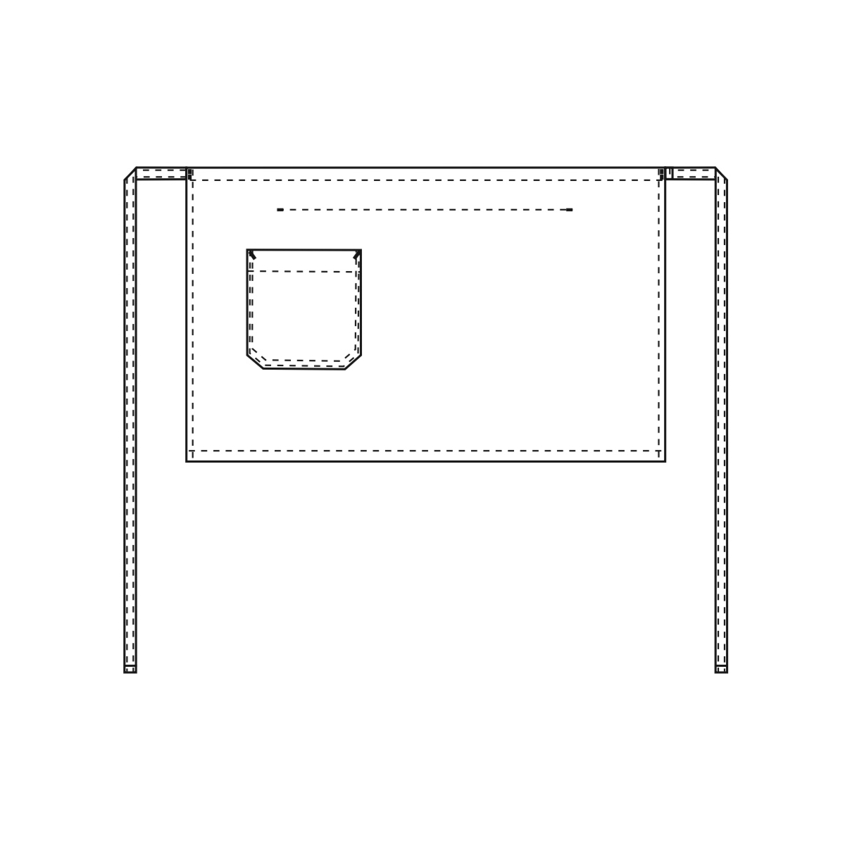 Midjeförkläde kort, Pick-up