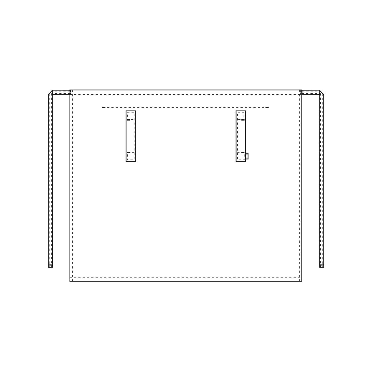 Midjeförkläde med stolpfickor, Service