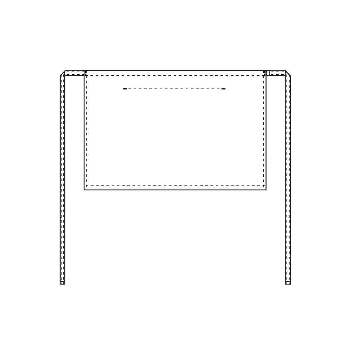 Midjeförkläde kort, Pick-up Bomull