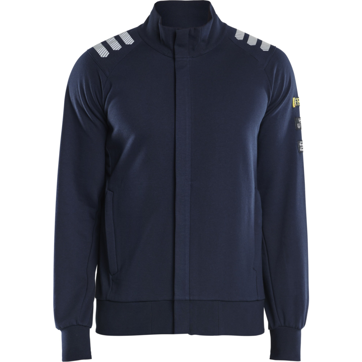 Flamskyddad sweatshirt med dragkedja