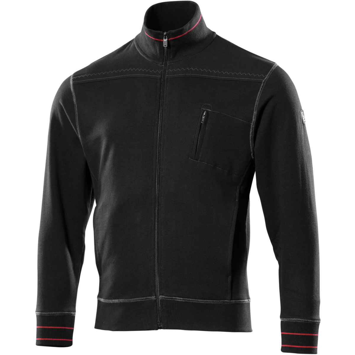 Sweatshirt med blixtlås