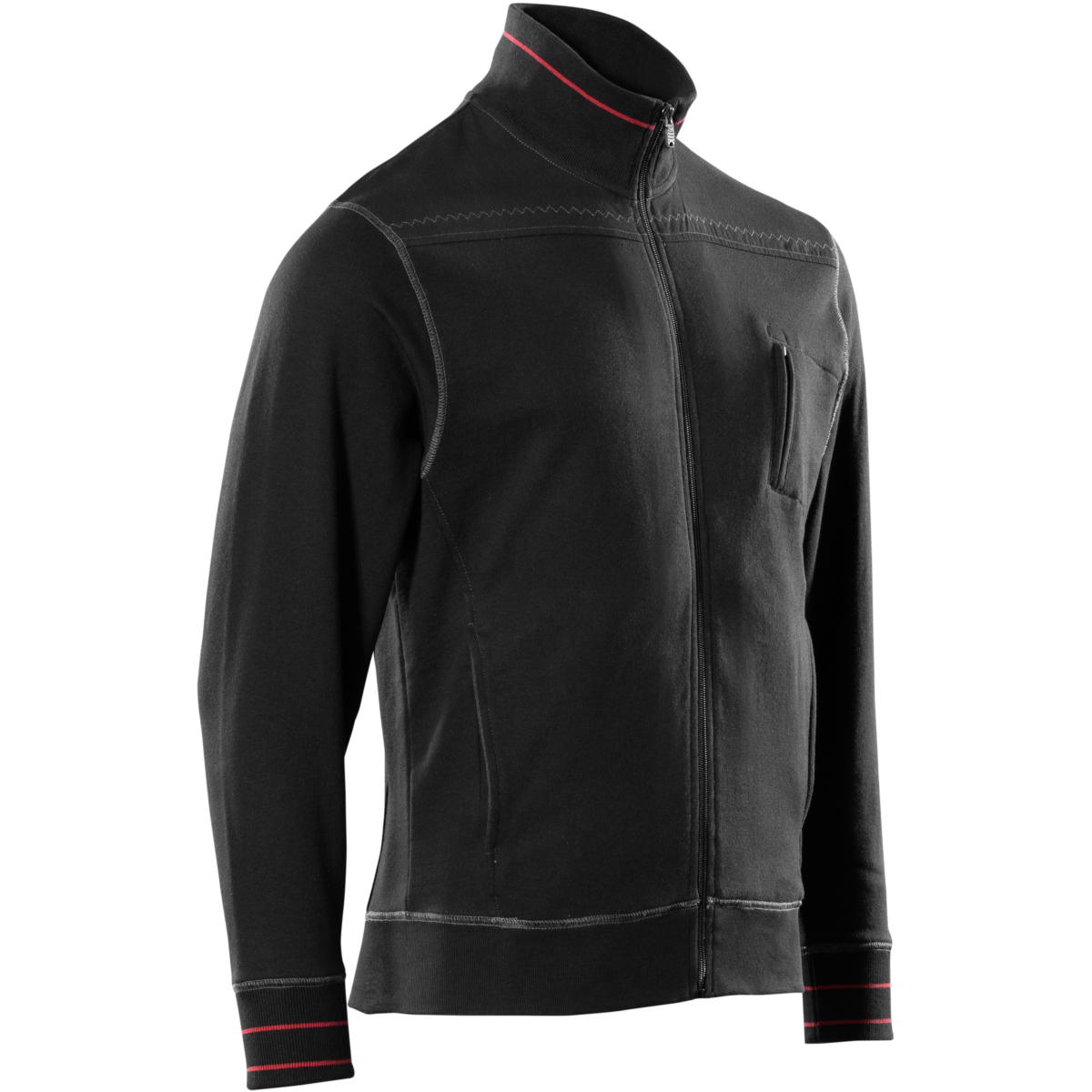 Sweatshirt med blixtlås