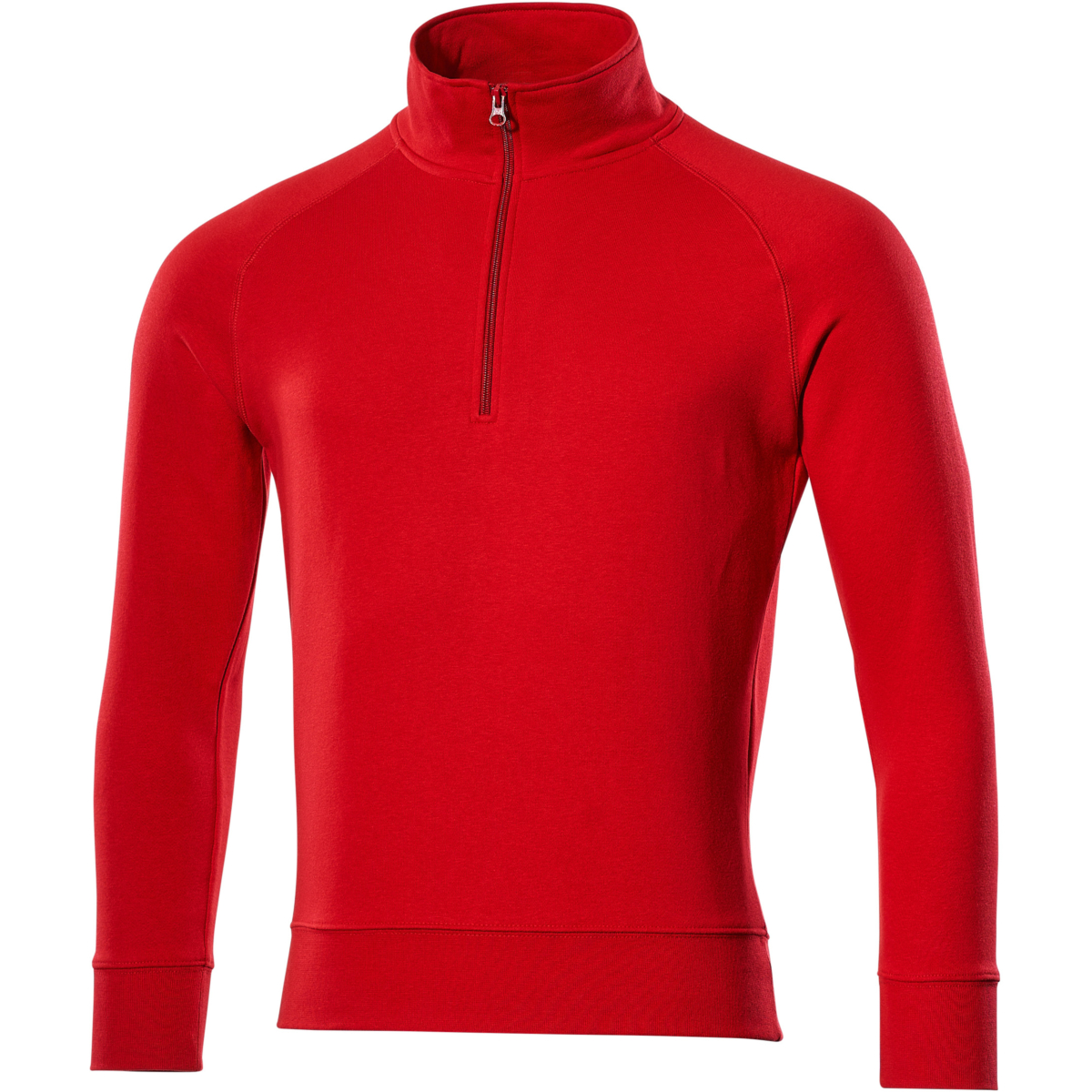 Sweatshirt med kort blixtlås