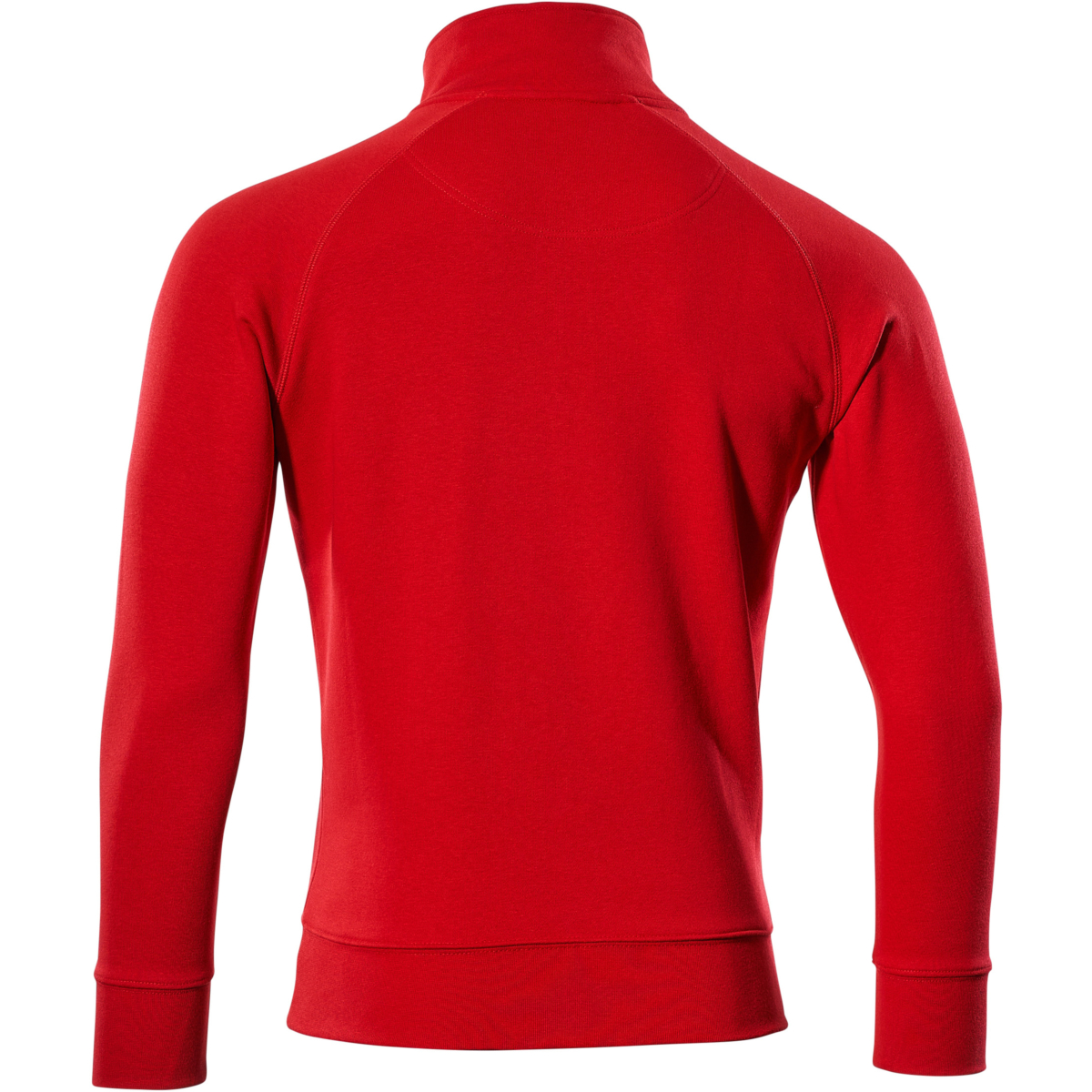 Sweatshirt med kort blixtlås