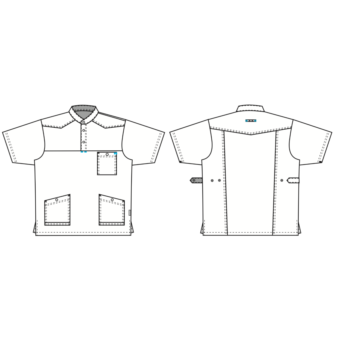 Unisex skjorta/tunika, Flair