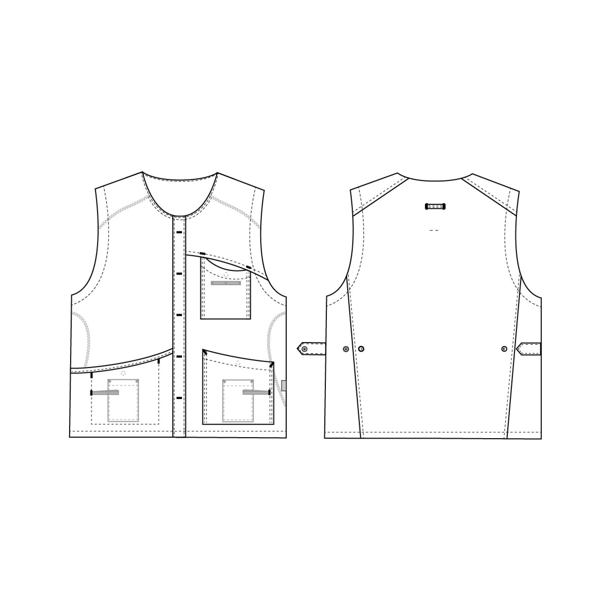 Unisex väst, Sporty