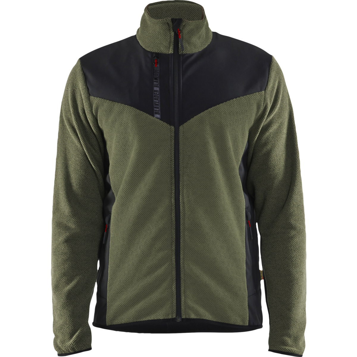 5942 Stickad Jacka med Softshell