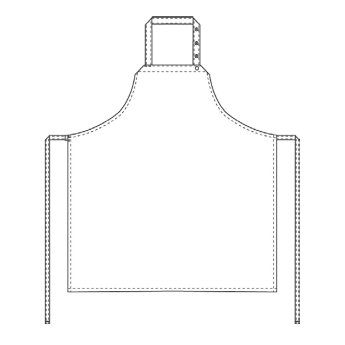 Bröstlappsförkläde, All-over med knytband