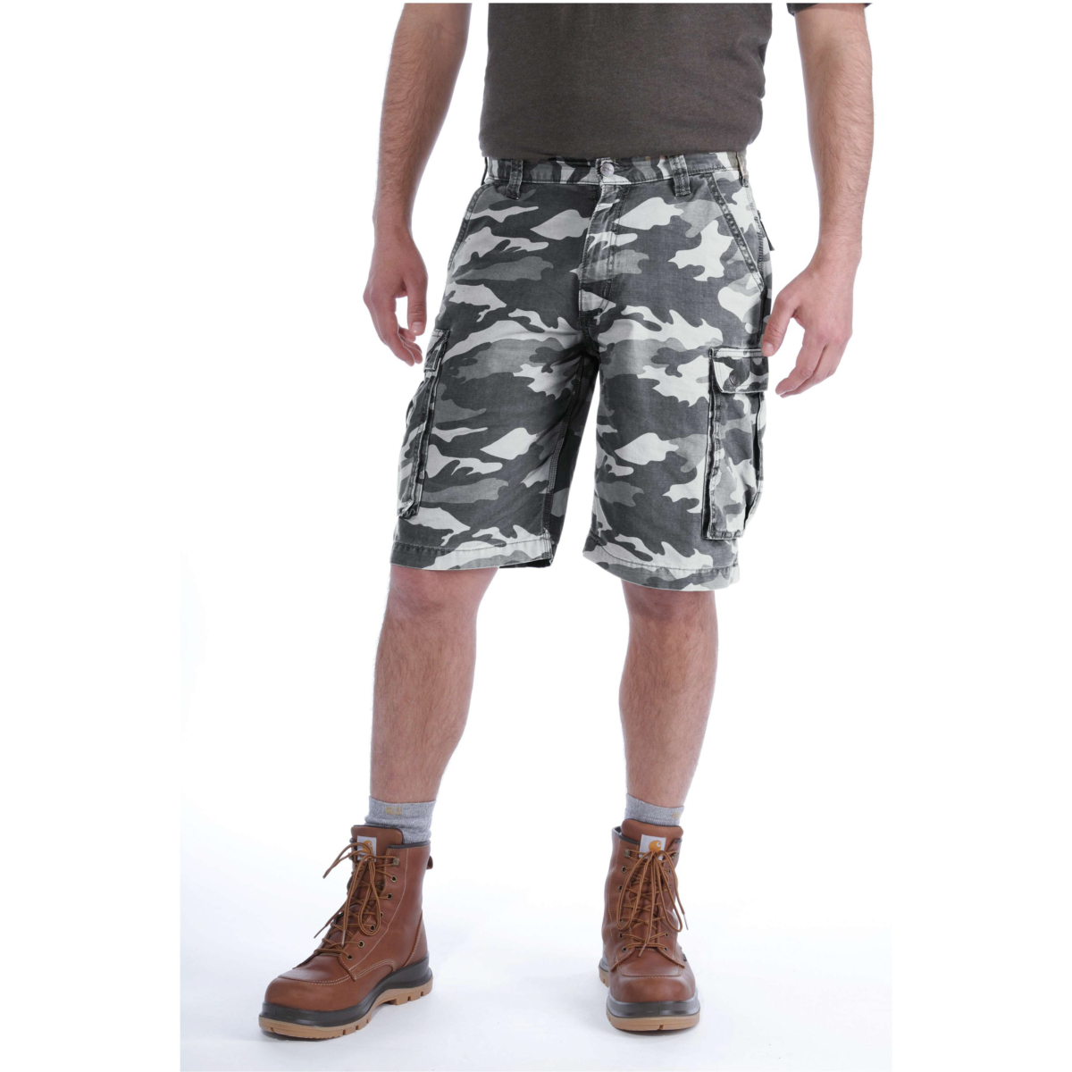 Rugged cargo camo short