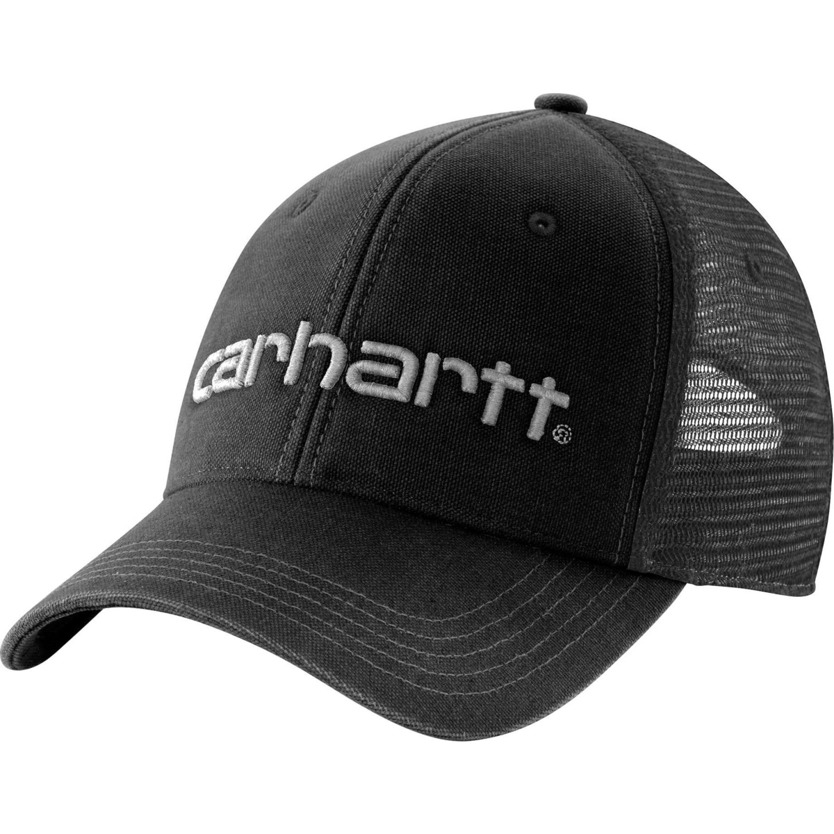 Canvas Mesh-Back Logo Graphic Cap
