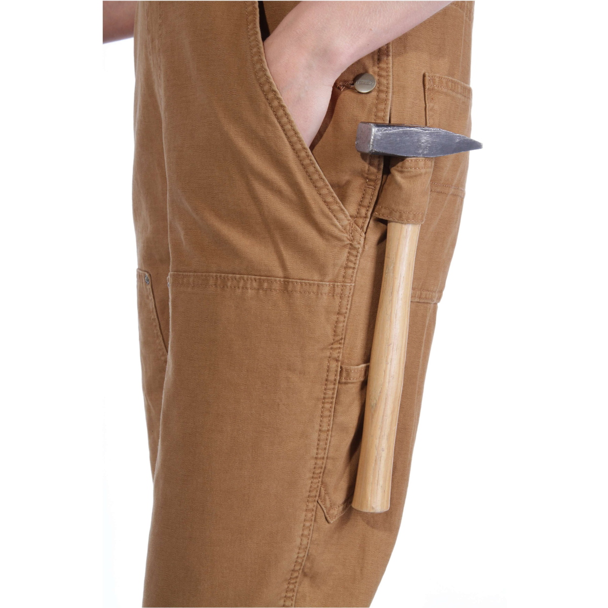 Rugged flex® loose fit canvas bib overall