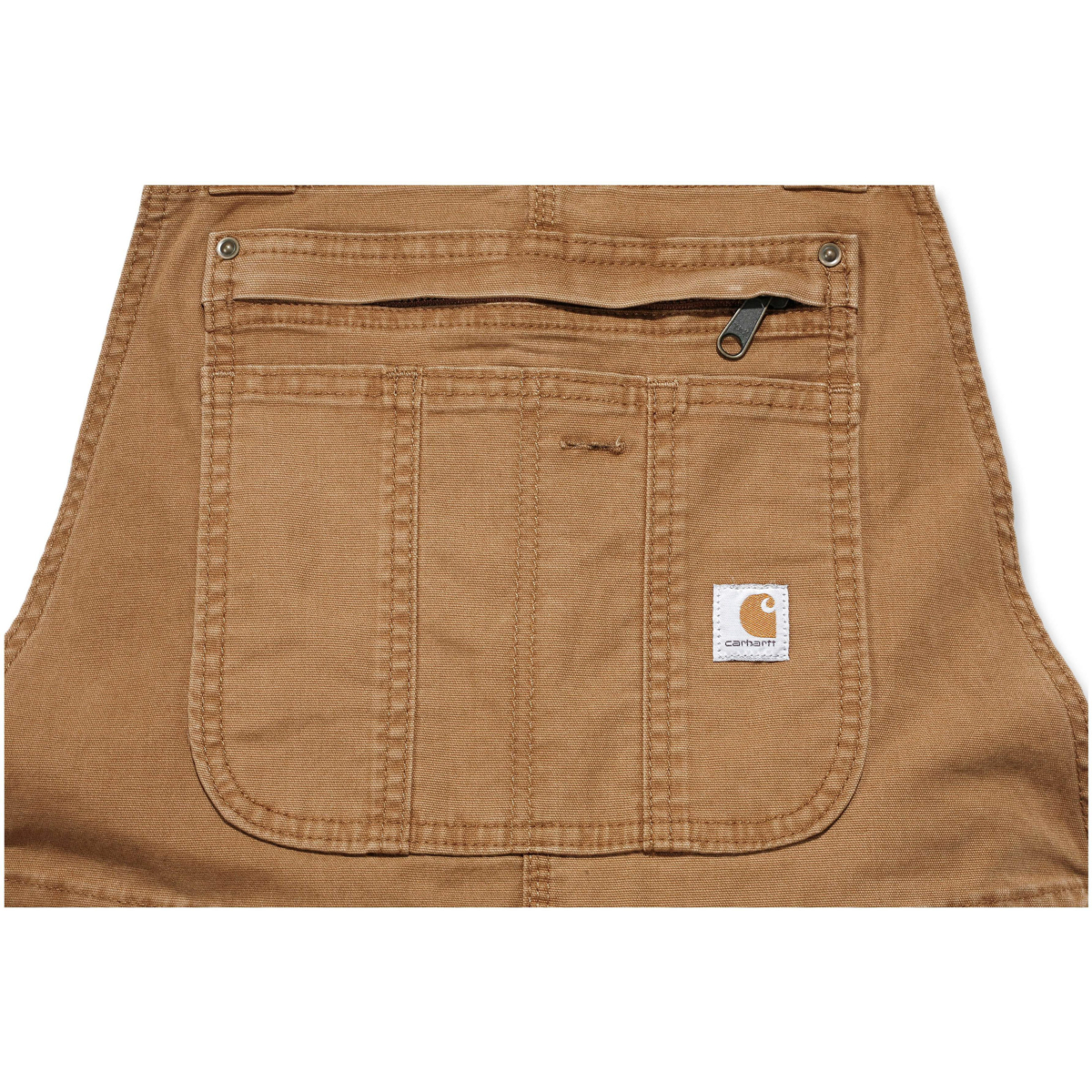 Rugged flex® loose fit canvas bib overall