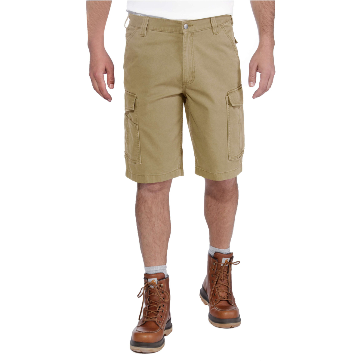 Rugged flex® relaxed fit canvas cargo work short