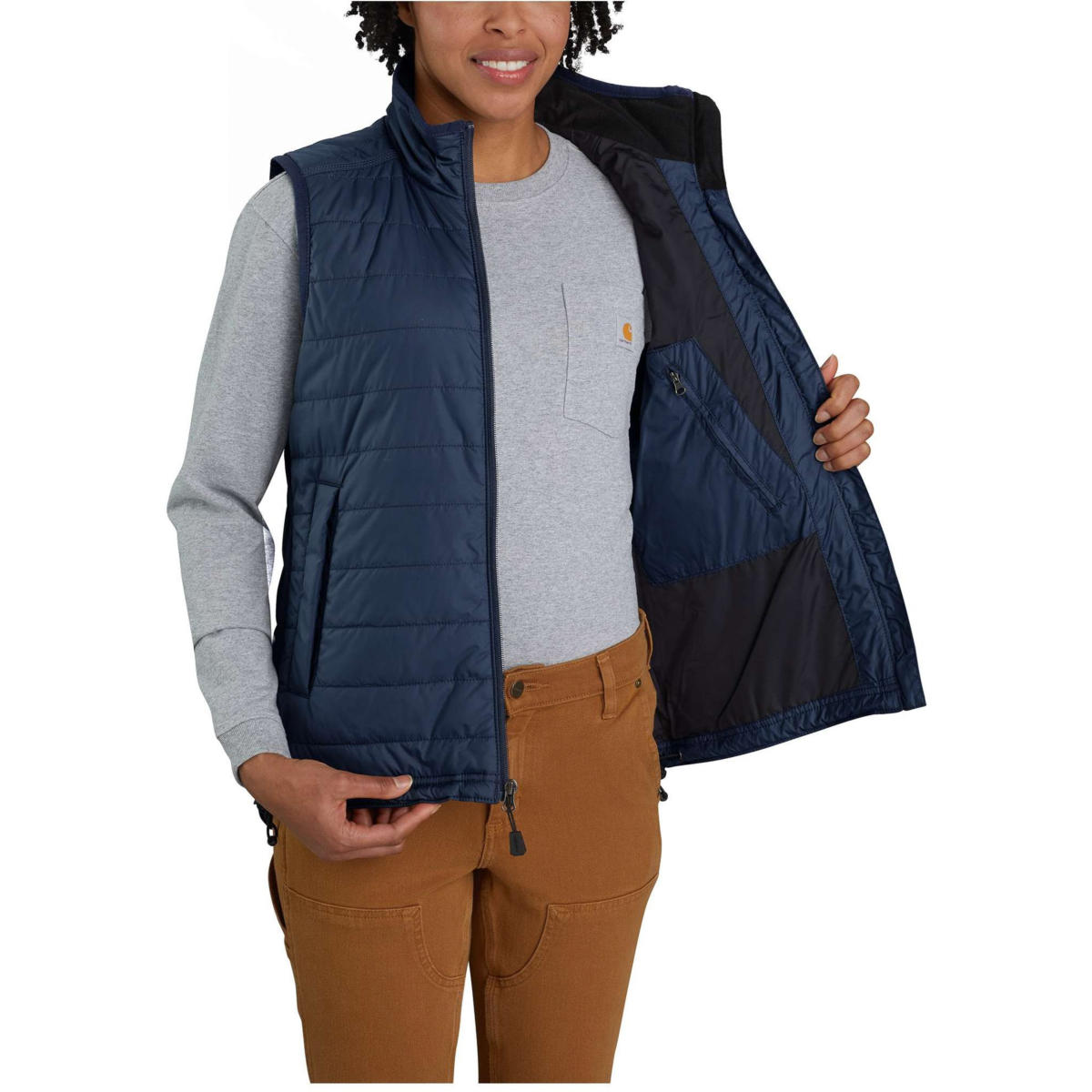 Rain defender® nylon insulated mock-neck vest