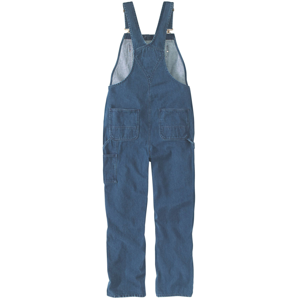 Loose fit denim bib overall