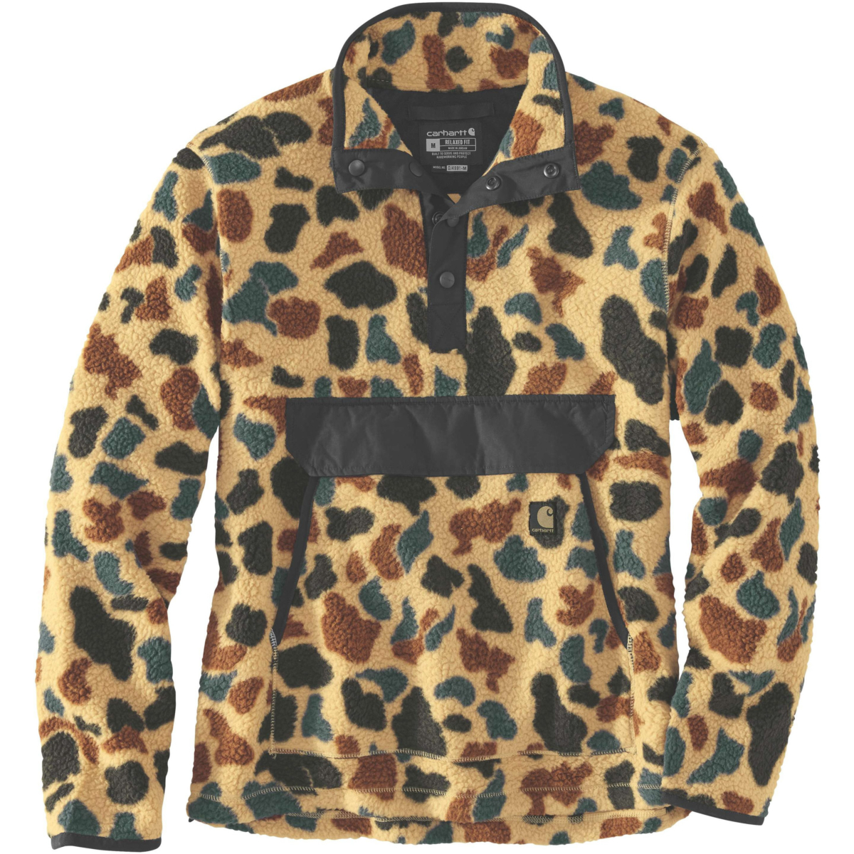 Relaxed fit fleece pullover