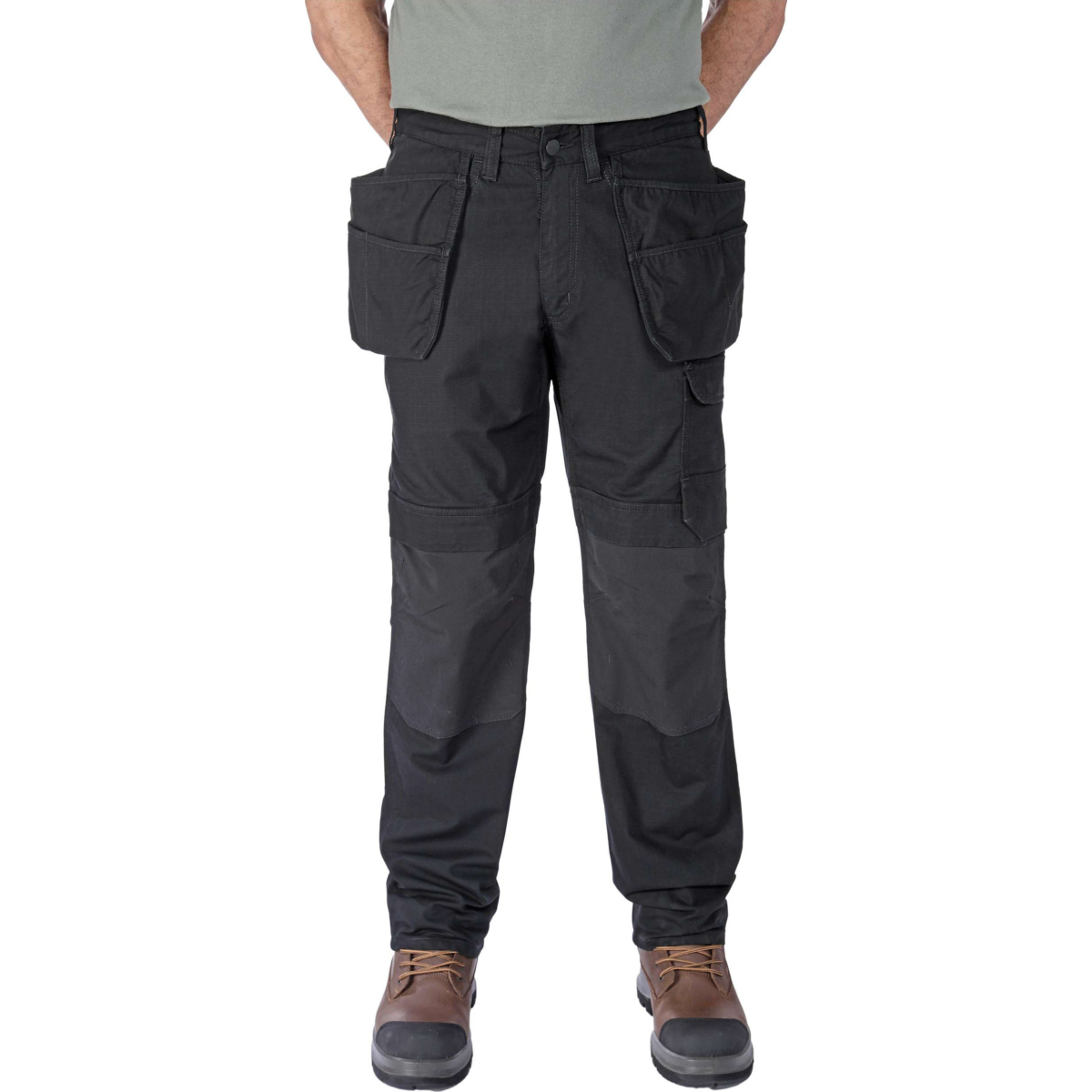 Relaxed Straight Steel Rugged Flex™ Ripstop Double-Front Cargo Trousers