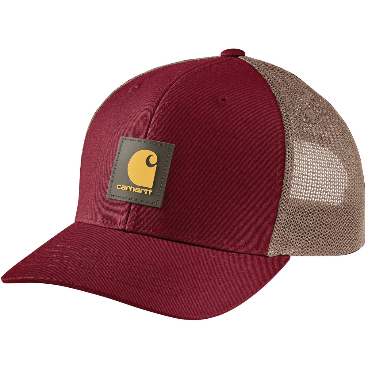 Rugged flex® twill mesh-back logo patch cap