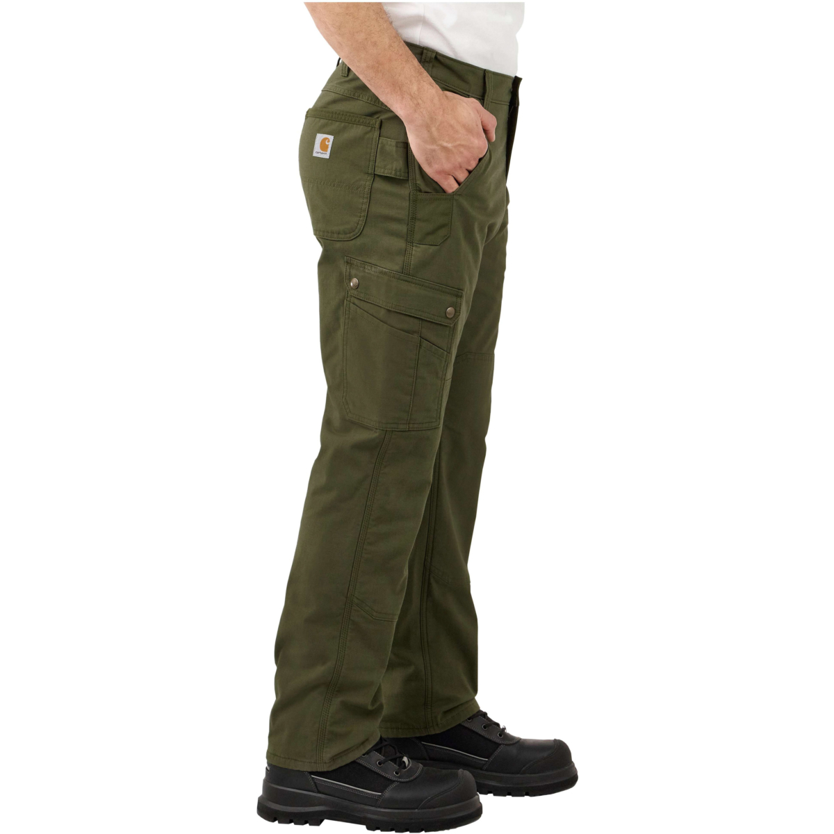 Rugged flex® relaxed fit ripstop cargo fleece-lined work pant
