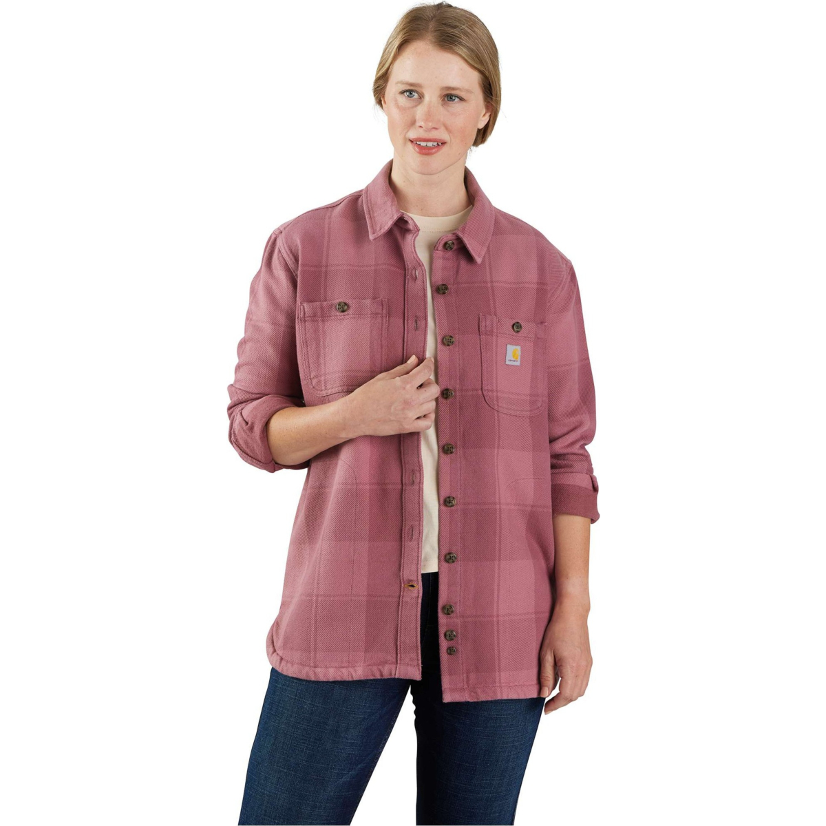 Loose Fit Twill Shirt Jac