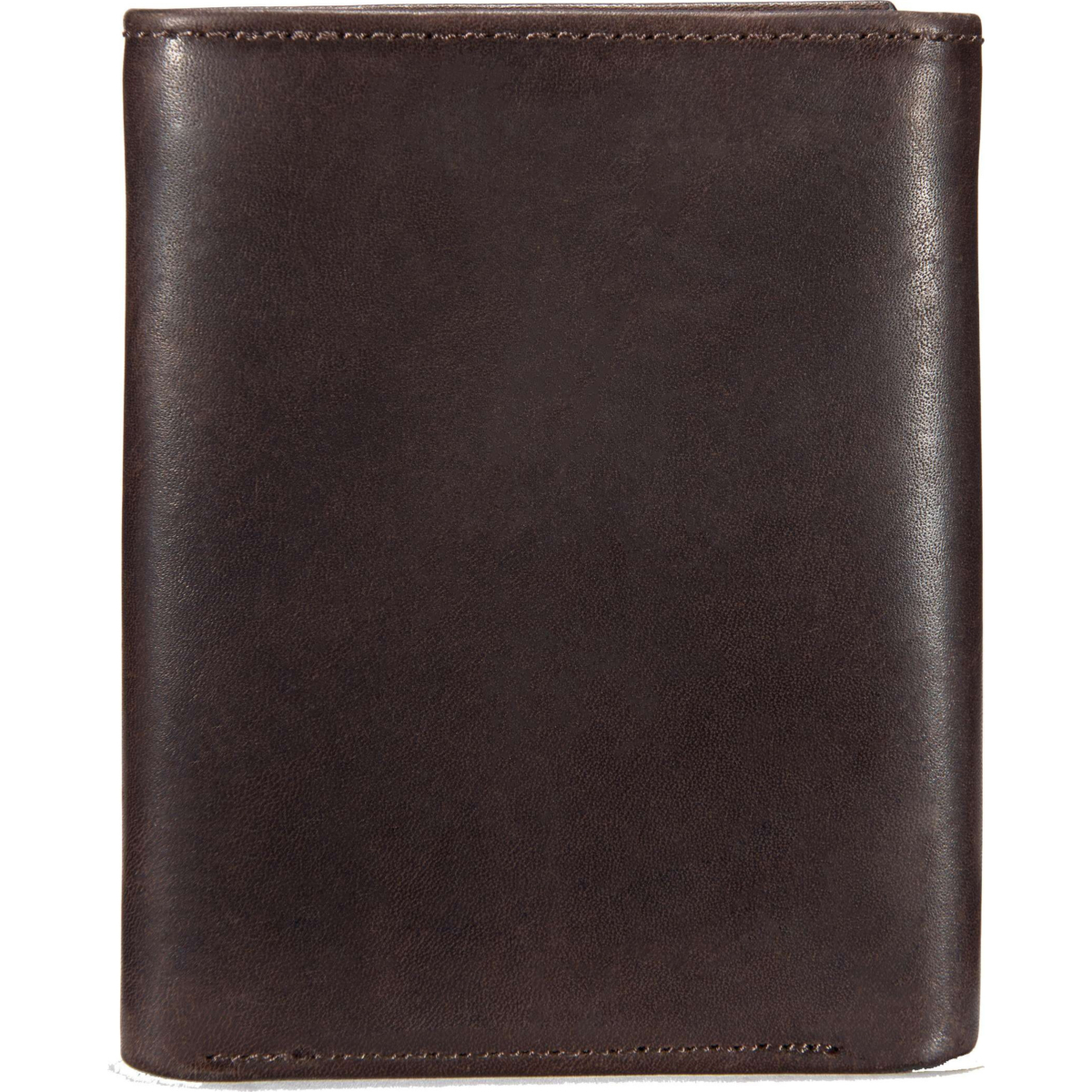 Oil tan leather trifold wallet