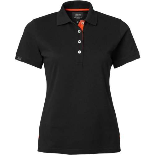 Wera Polo w-Black/Orange-XS